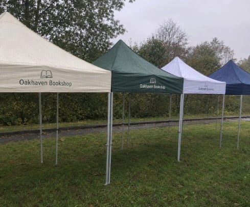 Branded canopy tents with logo
