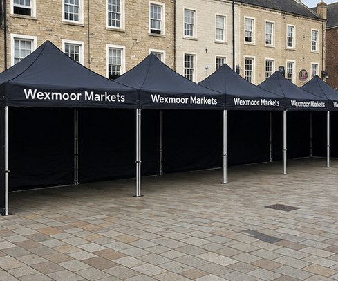 Customized canopy tents for market traders